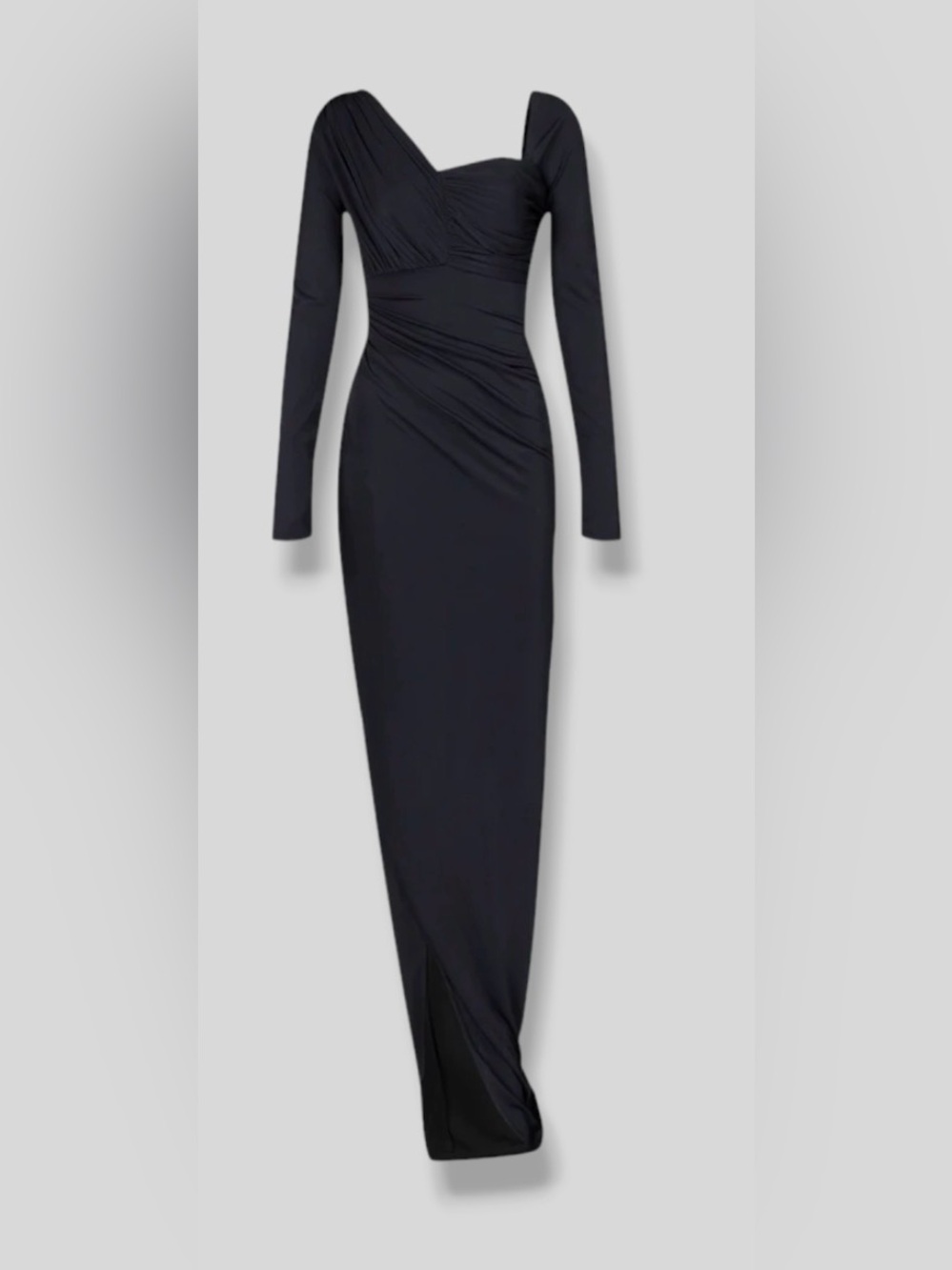 Zac Posen Asymmetrical Jersey Gown - Picture 4 of 13
